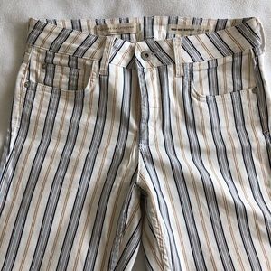 Pilcro High Rise Bootcut Striped Jeans Sz 28